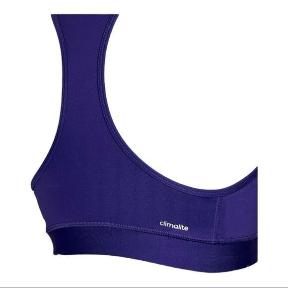 Adidas Sports Bra NWT Women’s Performance Tec- Fit Sports Bra Purple Size Small - Picture 5 of 14